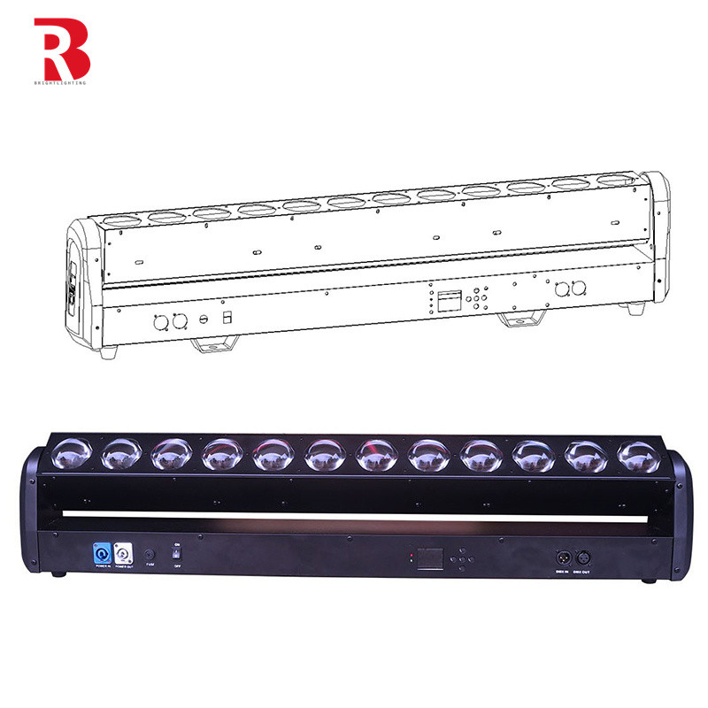 12pcsx30W 動くヘッド LEDステージライトバー バックカラー マルコ効果