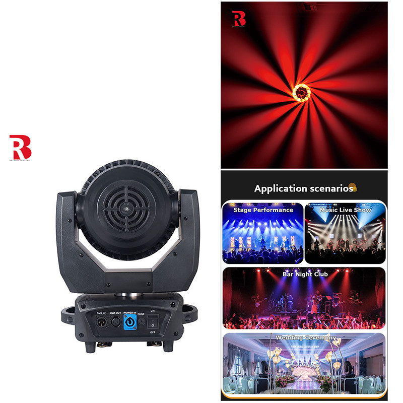 30pcs 0.18W RGB 3 In 1 LED 動く頭回転ゴボ テレビ・映画制作用