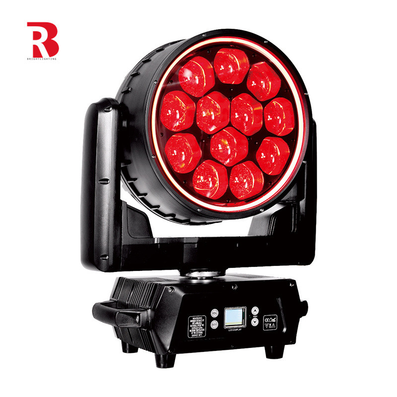 高明るさ LED 動く頭 ビーアイステージ 12pcs 40W RGBW ズーム ウォッシュ ライト
