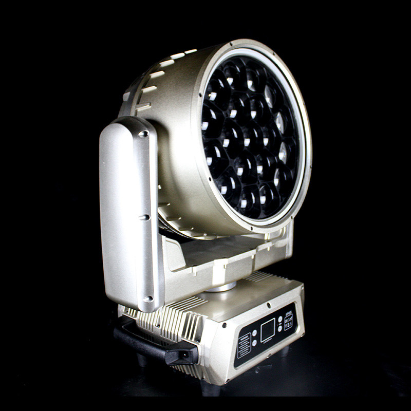 外部LED DMX512 動くヘッド 19個 40W 4in1 ビービービームステージZOOMライト