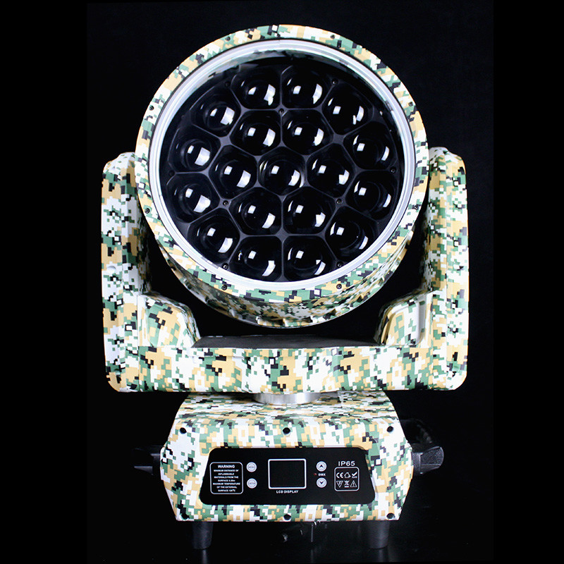 外部LED DMX512 動くヘッド 19個 40W 4in1 ビービービームステージZOOMライト