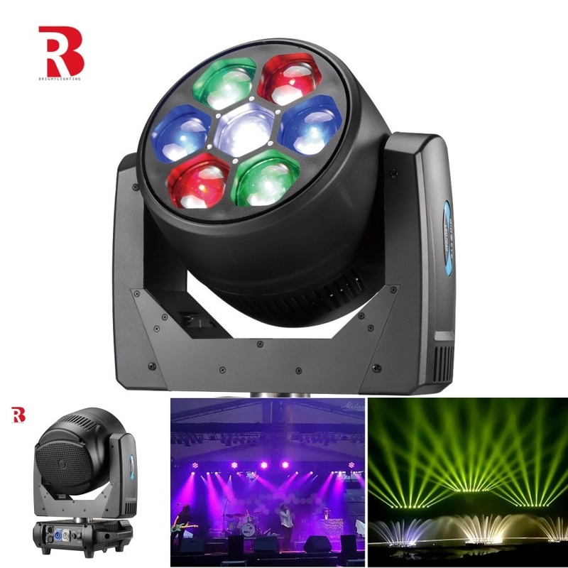 汎用的な7x40W RGBW 4in1 LED移動ヘッドライト DMX制御と内蔵プログラム