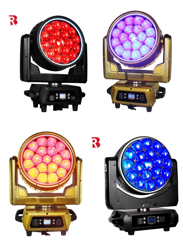 プロ RGBW DMX512 IP65 DJ 19PCS 40W LED ウォッシュ ビイステージライト ショー