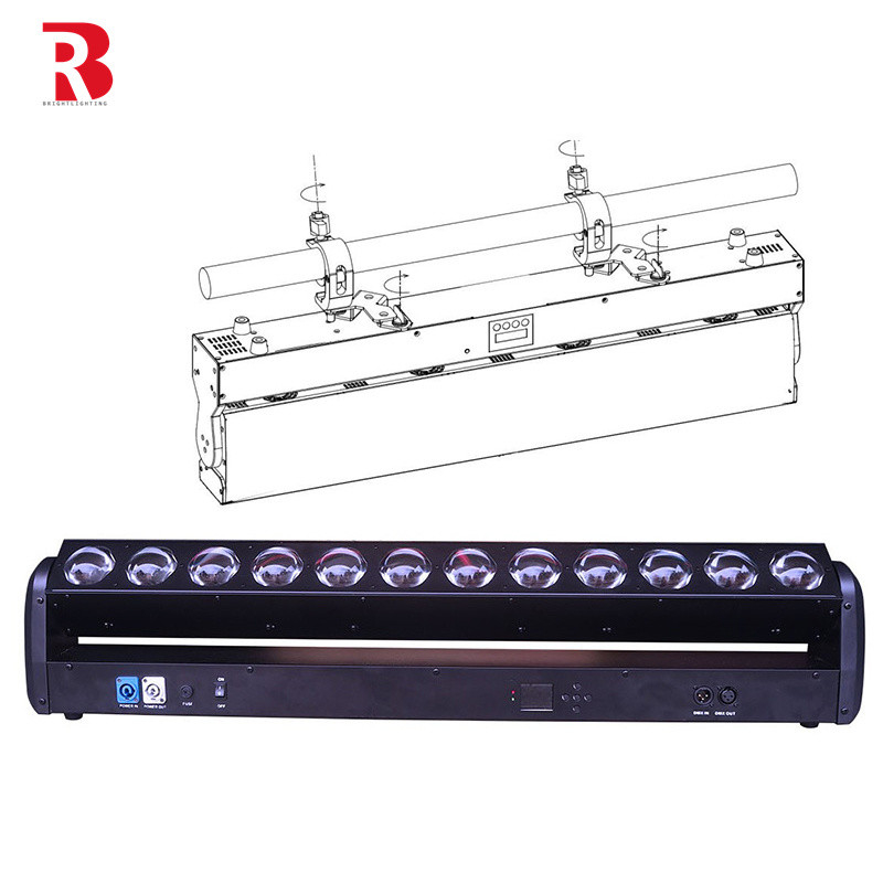 RGBW 4イン1 LEDビーム洗浄ステージ DMX512 LEDピクセルバー 12pcs 30W