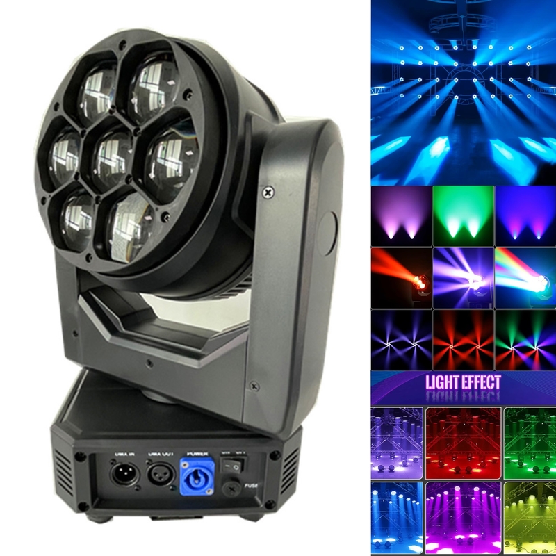 LED 高電力 室内 ビーイ 動く頭 7pcs 40W RGBW ステージ ディスコのためのライト