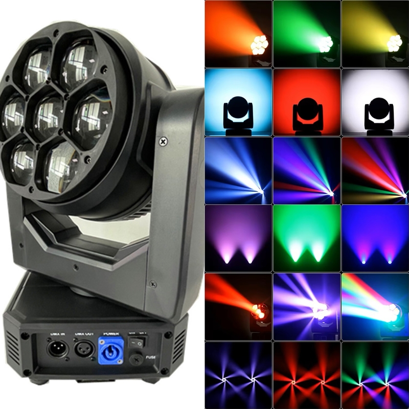 LED DMX512 ビーイ 動く頭 IP20 7pcs 40W RGBW ステージライト ナイトクラブ