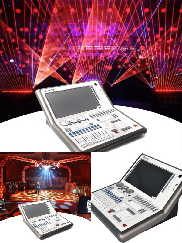 DMX512 ステージ DJ ディスコ LED照明 フライトケース付き クォーツ照明コンソール