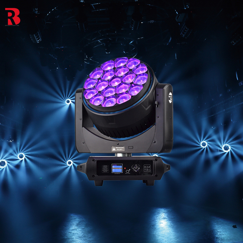 LED Bee Eye 4in1 RGBW色混合付きの移動ヘッドステージライト