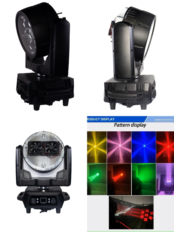 DMX512 ミニ 7*40w LED ウォッシュ ズーム ライト ビーアイ ステージ DJ ライト ディスコクラブ