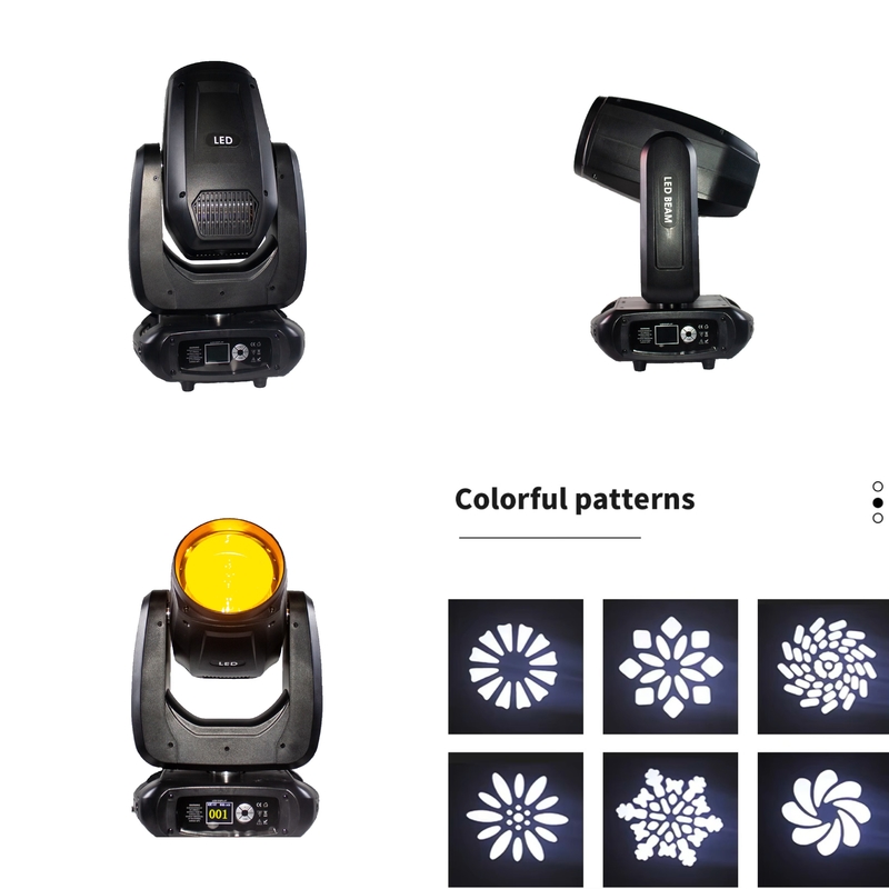 DMX512 LED 200w インドアビーム 移動式ヘッドウォッシュ DJステージライト ナイトクラブ用