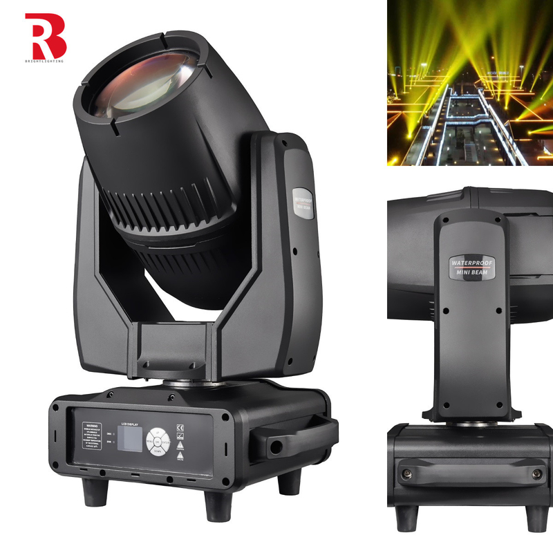防水 IP65 380W ミニ DMX 旋回ビーム 移動ヘッドライト 屋外ステージコンサート