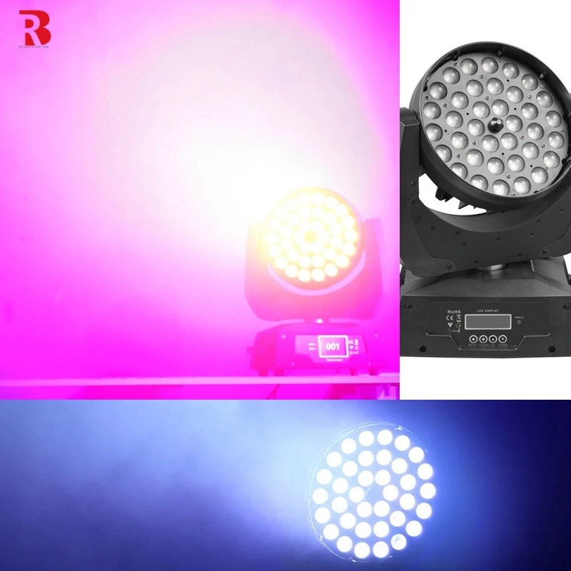 36pcs X 10w Rgbw 4in1 ズーム LED 移動式 ヘッド ウォッシュ ライト 結婚式 ショー ステージ 照明 設備