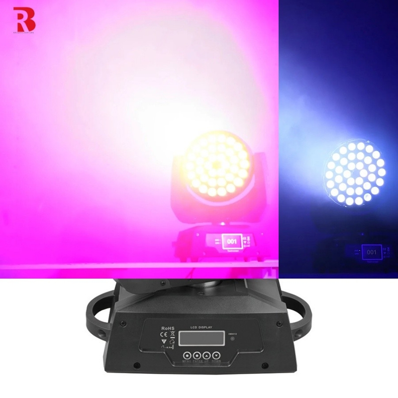 36pcs X 10w Rgbw 4in1 ズーム LED 移動式 ヘッド ウォッシュ ライト 結婚式 ショー ステージ 照明 設備