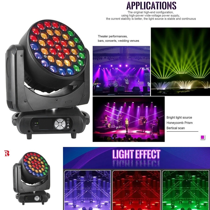 37*15W ミツバチの目 動くヘッド ウォッシュライト ステージライト DMX512