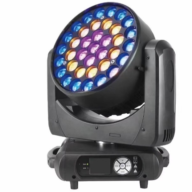 48CH 高明るさ LED 動くヘッドライト 37*15W LED RGBW ミニレーザーステージ LEDスポット プロ照明 LEDバー
