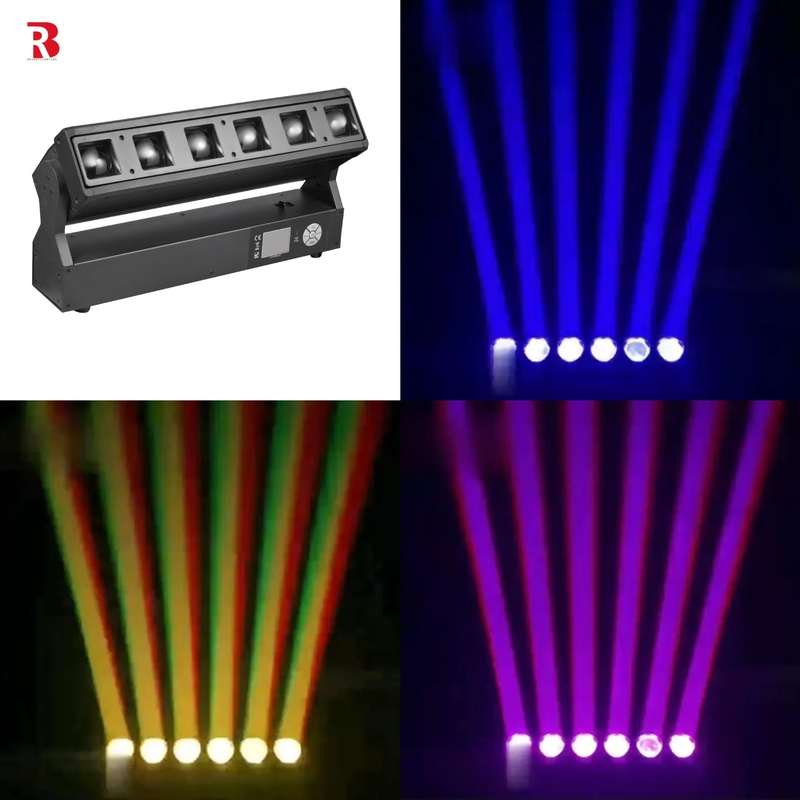プロのDJライト ディスコDJ機器 6個 40w RGBW 4in1 LED パールバーステージ照明