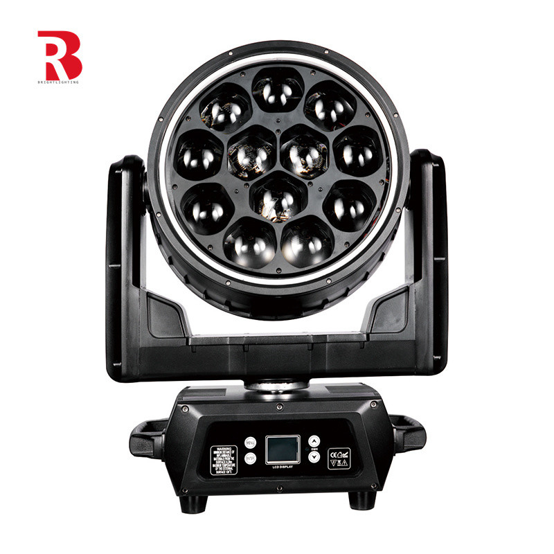 12*40W RGBW ズームウォッシュ コンサート用 LED 4in1 DMX 動くヘッドライト ビイステージ