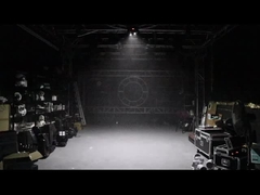 2つのストローブランプのビーズと赤と緑のレーザー