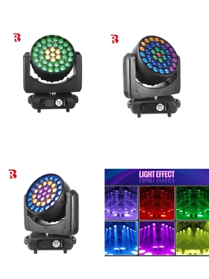 LED室内移動ヘッド 37pcs 15W RGBW ディスコパーティーのためのビーエースステージDJライト