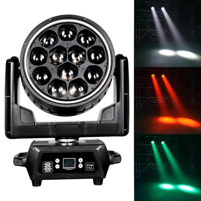 12x40W LED DMX コントロールバー RGBW 4 in 1 ズーム ウォッシュ 動く頭 イベント クラブステージライト