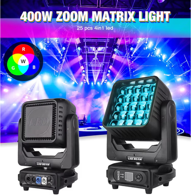 無限回転マトリックスビーム ピクセル移動ヘッドライト dj 5x5 dmx LEDマトリックスライト